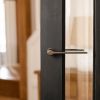 Millhouse Brass Brindley Lever Door Handle on Concealed Round Rose - Satin Nickel (Pair)