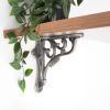 GNER Shelf Bracket Pewter 125x125mm (Sold in Pairs)