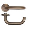 Zoo Hardware Maggiore Lever on 4mm Round Slim Sprung Rose - Antique Brass