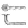 Zoo Hardware Vasco Lever On Round Rose - Satin Chrome