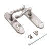 Oakley Lever on Backplate Lock Satin Nickel