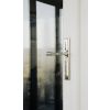 Polished Nickel Reeded Slimline Lever Latch Set