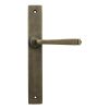 Burnished Brass Avon Slimline Lever Latch Set
