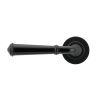 Black Regency Lever on Rose Set (Plain)