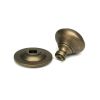 Burnished Brass Round Centre Door Knob