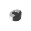 Zoo Hardware Door Stop Floor Mounted Sloped- 45mm dia - Satin Stainless