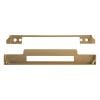 Atlantic DIN Rebate Kit for Euro Profile, Bathroom Lock, Latch, Euro Deadlock - Satin Brass