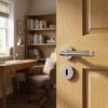 Complete Midtown Door Handle Pack - Sashlock - Polished Chrome - 65mm / 4-inch Hinges - JE-G7A8-PC