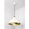 Hammered Brass Harborne Pendant in Teasel