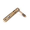Polished Bronze Reeded Slimline Lever Espag. Lock Set