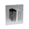 Tupai Rapido 5S Line WC Turn on 5mm Slimline Square Rose (bolt through fixing only) - Bright Polished Chrome
