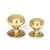 Aged Brass Mushroom Cabinet Knob 32mm