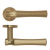 Zoo Hardware Aldo Lever On Round Rose - Antique Brass