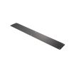 Atlantic Finger Plate Radius Corner Pre drilled with screws 700mm x 85mm - Matt Black