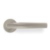 Valli SOM New York Lever on Round Rosette - Satin Nickel PVD