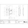 Black 2½" 5 Lever Heavy Duty Sash Lock KA