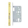 Zoo Hardware Din Euro Deadlock- Backset 60mm - 2 Pc Forend - Square - PVDG- Single Throw - Gold
