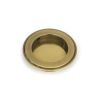 Aged Brass 75mm Art Deco Round Pull