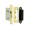 Jedo Kontrax 2 Lever Sashlocks with Square Forend & Radiused Strike Plate 65mm Electro Brassed - By Frelan Hardware - JL470EB