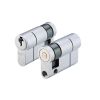 Zoo Hardware V5 45mm Single Cylinder Cylinder Keyed to Differ - Satin