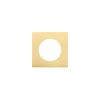 Zoo Hardware Spare square rose - Favo Satin Brass