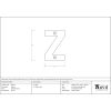 Polished Bronze Letter Z