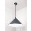 White Gloss Hockley Pendant in Slate