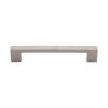 Heritage Brass Cabinet Pull Metro Hammered Design 160mm CTC Satin Nickel Finish