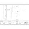 Black Cottage Lever Espag. Lock Set