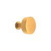 Round Cupboard Knob Satin Brass