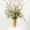 Smooth Brass Flora Vase