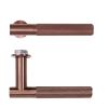 Zoo Hardware Orta Lever on 32mm Round Mini Rose - PVD Bronze