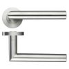 Zoo Hardware 19mm Mitred Lever - Screw On Rose - Satin Stainless