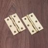 NON CE Mild Steel Butt Hinges - Electro Brass