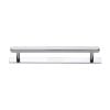 Heritage Brass Cabinet Pull Hexagonal Design with Plate 160mm CTC Polished Chrome Finish