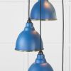 Hammered Brass Brindley Cluster Pendant in Upstream