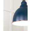 White Gloss Brindley Pendant in Dusk