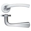 Zoo Hardware Assisi lever on round rose - Satin Chrome