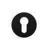 Zoo Hardware Euro Profile Escutcheon - Rosso Slim - 4mm - Black