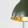 Smooth Brass Brindley Wall Light in Heath