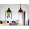 Hammered Copper Brindley Pendant in Elan Black