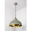Smooth Brass Harborne Pendant in Tump