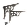 Edwardian Scroll Shelf Bracket Pewter (Sold in Pairs)