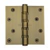 Heritage Brass Hinge Brass with Ball Bearing 4" x 4" Antique Brass finish