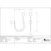 Black Curtain Tie Back (pair)