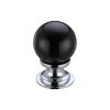 Zoo Hardware Glass Ball Cabinet Knob - Plain 30mm - Chrome