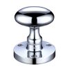 Zoo Hardware Zoo Oval Mortice Knob 60.5mm rose dia - Chrome