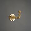 Beehive Small Coat Hook Aged Brass