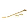Polished Brass 12" Brompton Stay