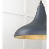 Smooth Brass Frankley Pendant in Soot